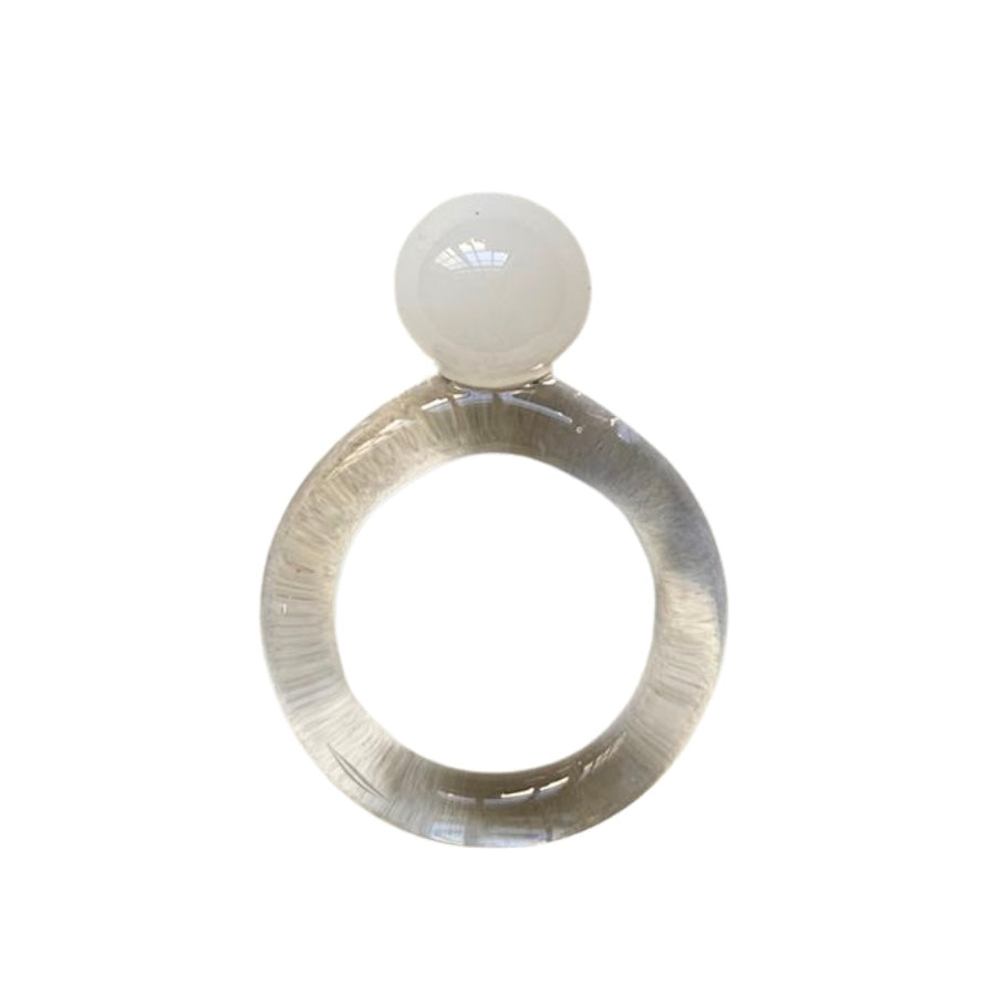 ANILLO BURBUJA BLANCO