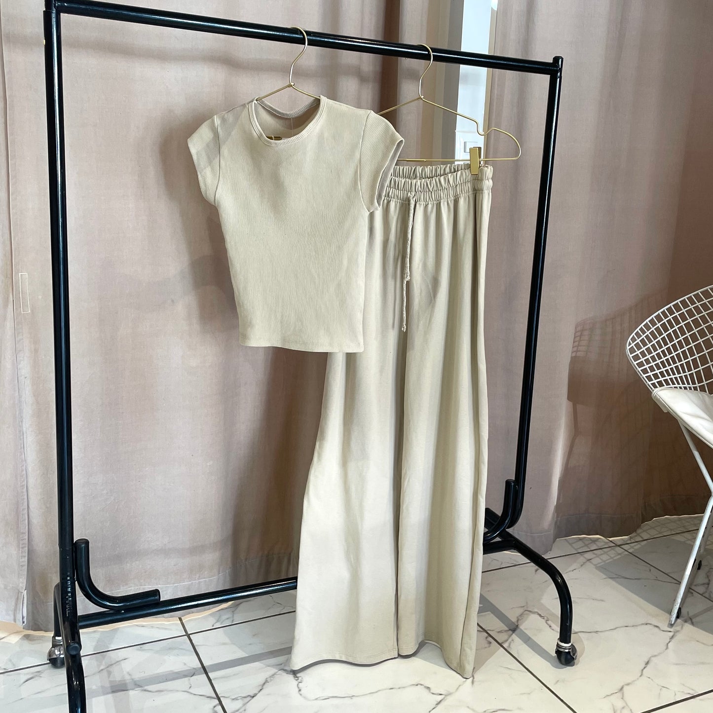 SET CALI PANTALON WIDE + TEE