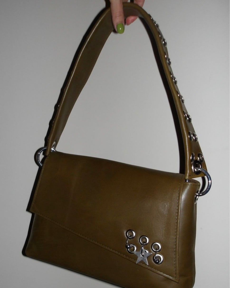 ELVIA BAG PIEL - VERDE MILITAR