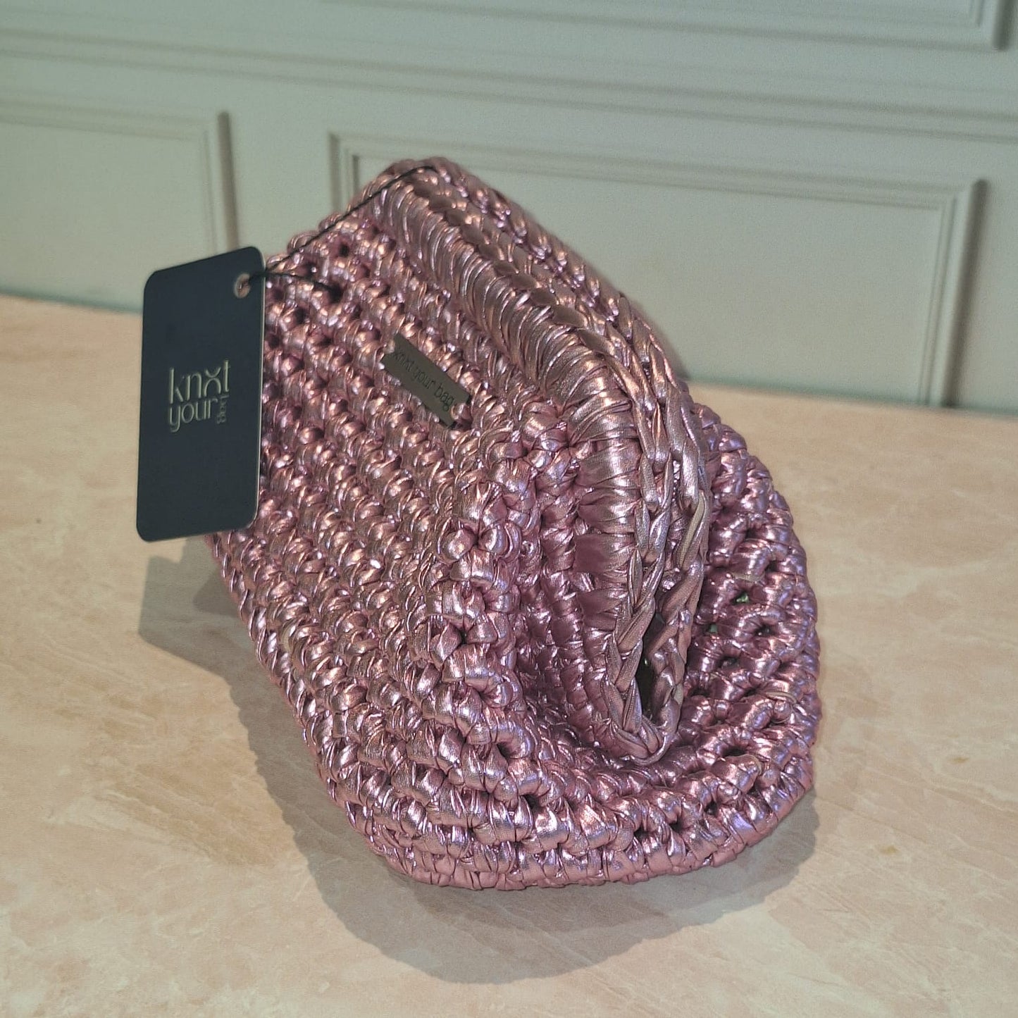 CLUTCH METÁLICO ROSA