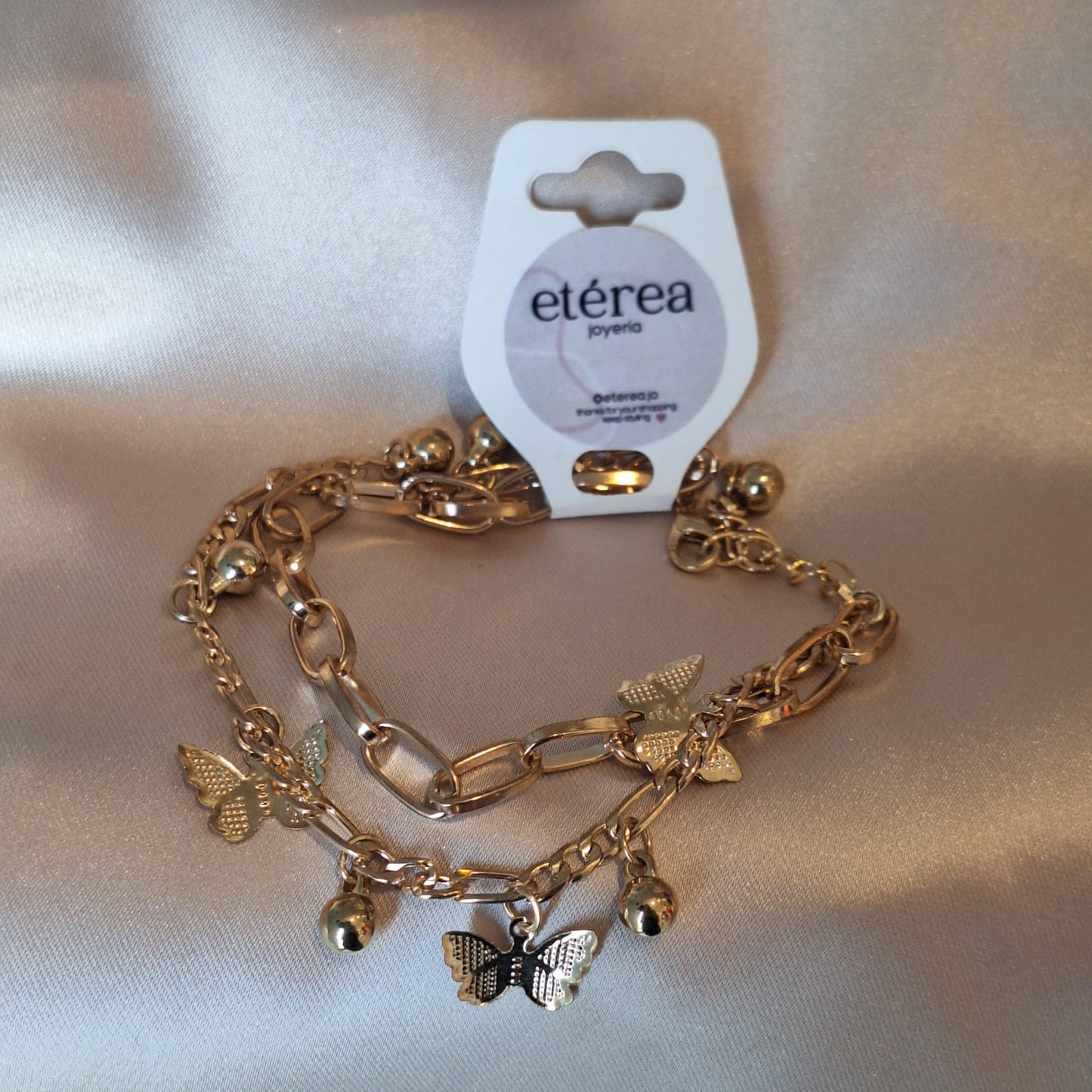 PULSERA MARIPOSA DOBLE