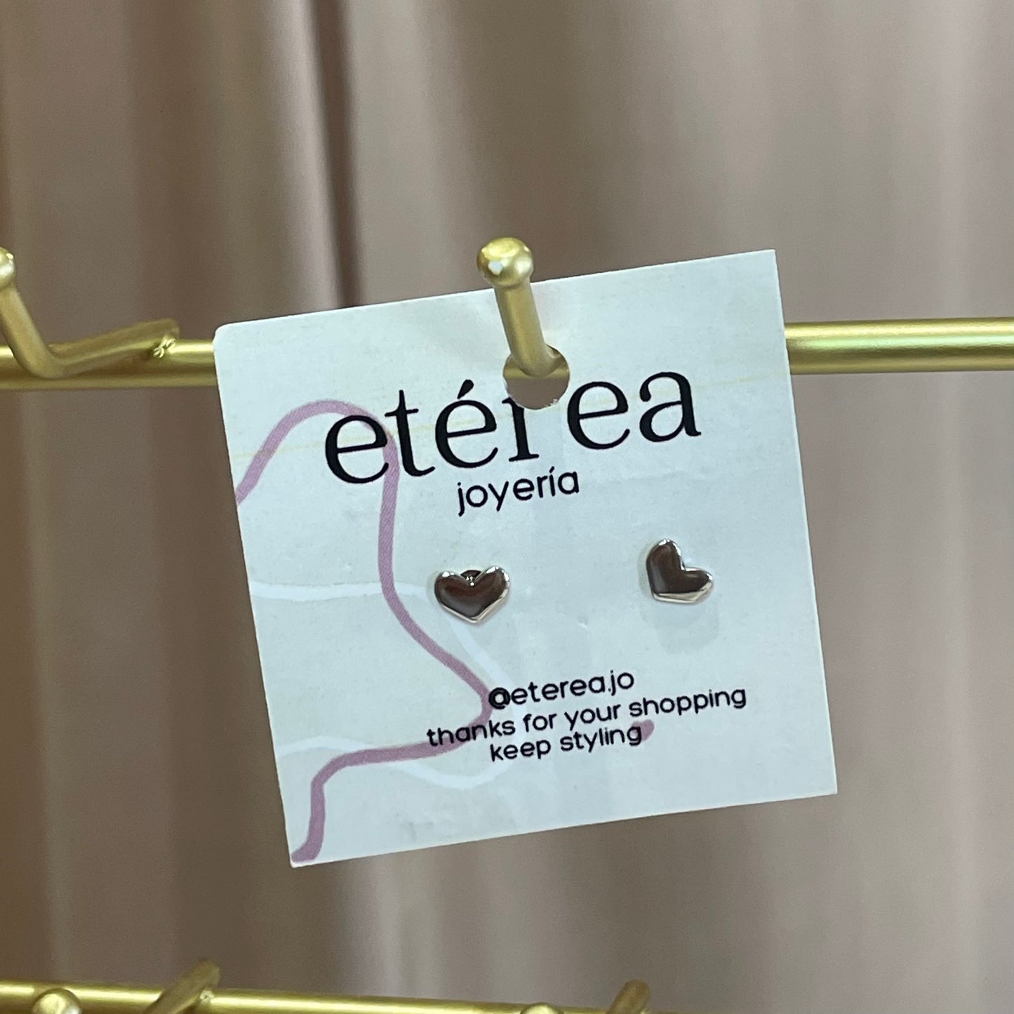 ARETES BROQUEL CORAZON