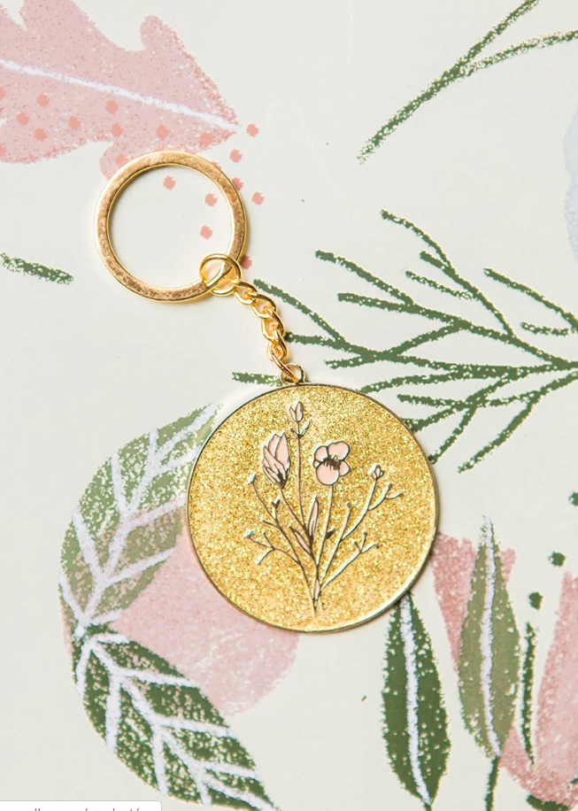 GOLDEN FLOWER KEYCHAIN