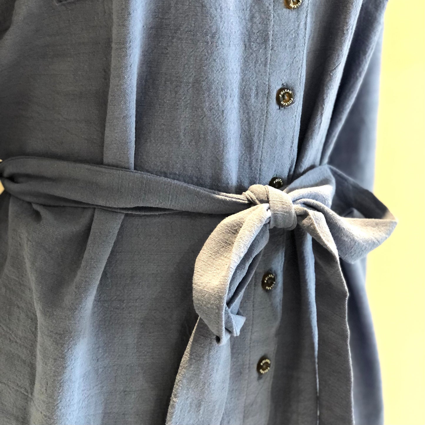 BLUE SHIRT DRESS