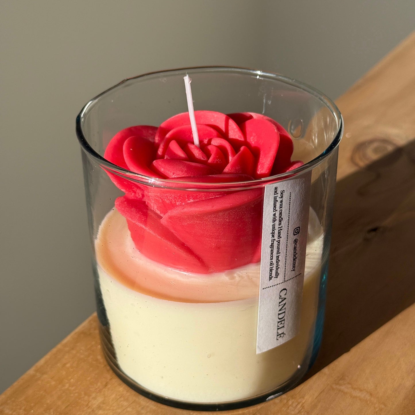 VELA ROSA JUMBO CRISTAL