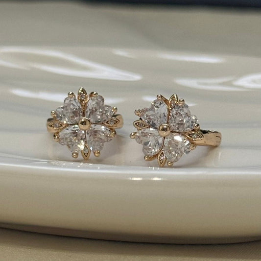 ARRACADAS FLOR PIEDRA