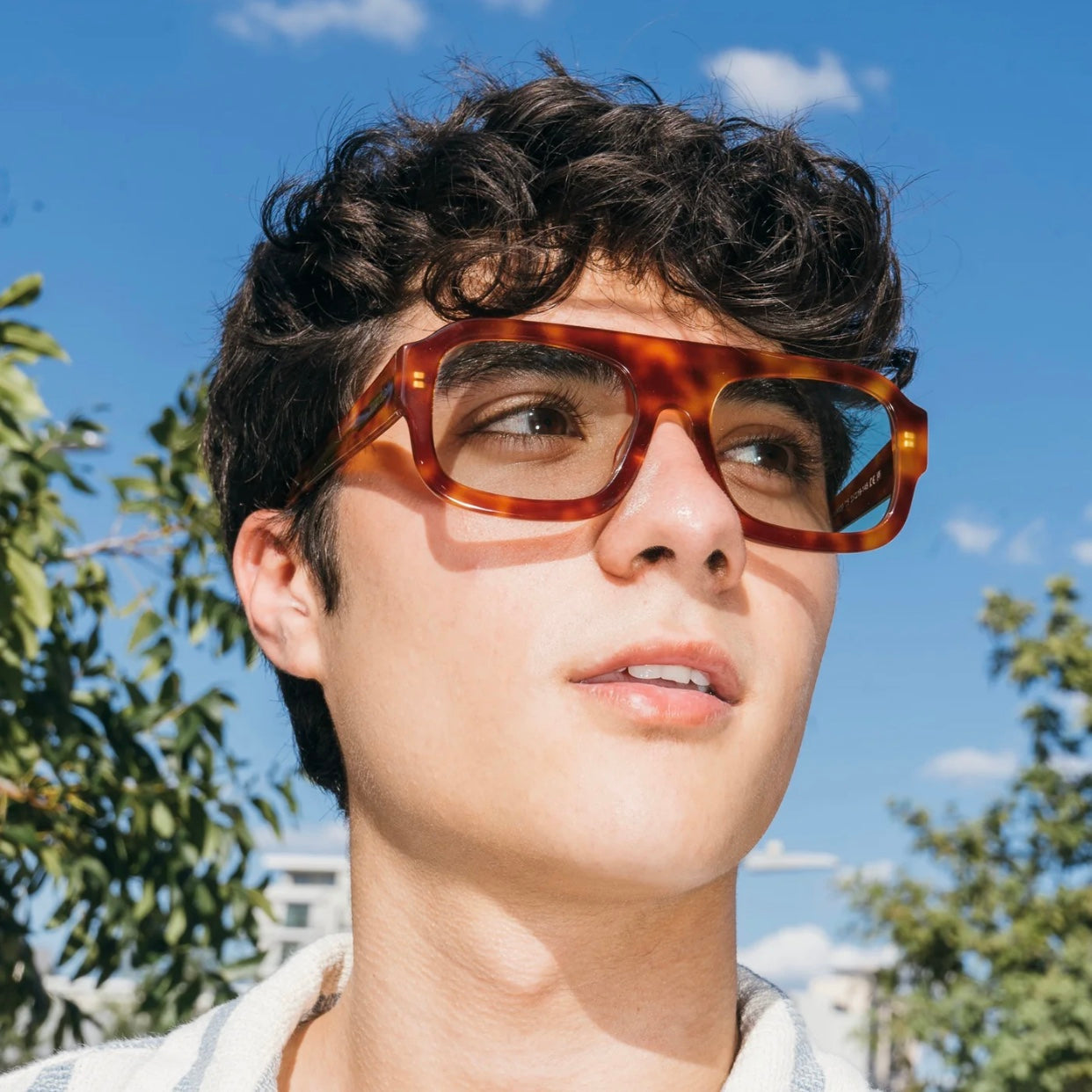 LENTES HONEY WHEAT AZUL