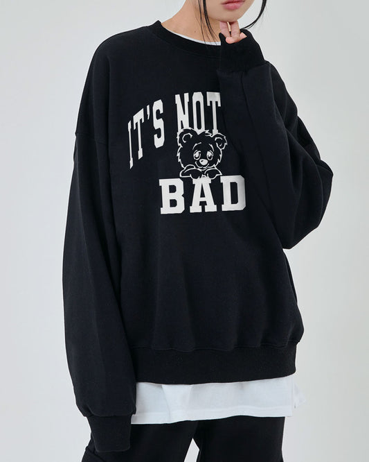 SUDADERA IT’S NOT ALL BAD BLACK