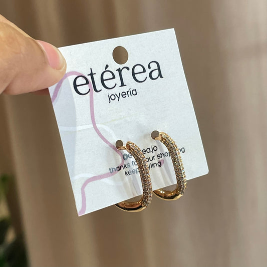 ARETES ÓVALO ALARGADO