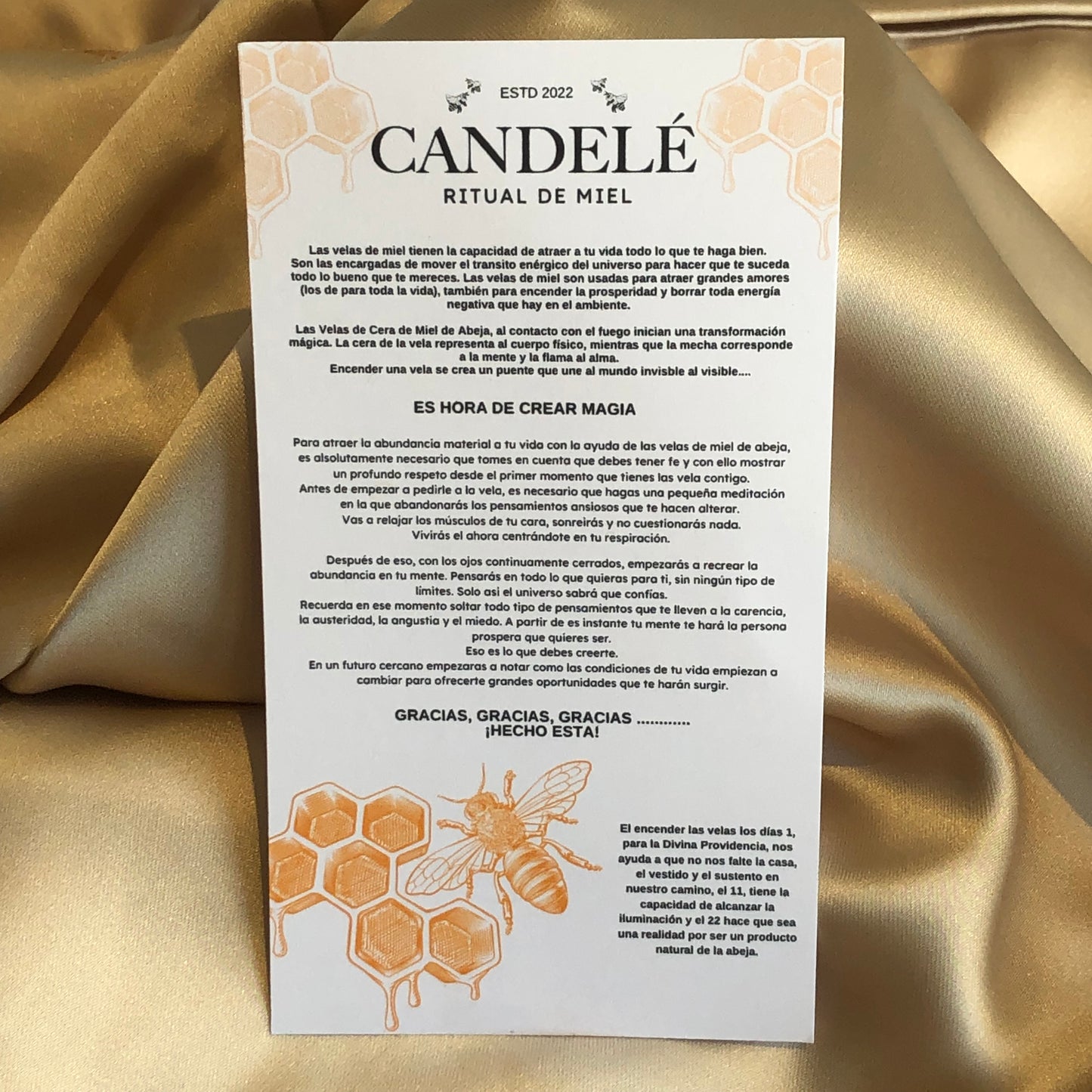 VELAS RITUAL DE MIEL