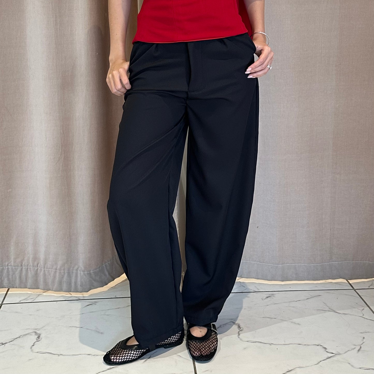 PANTALÓN LOOSE BARREL NEGRO