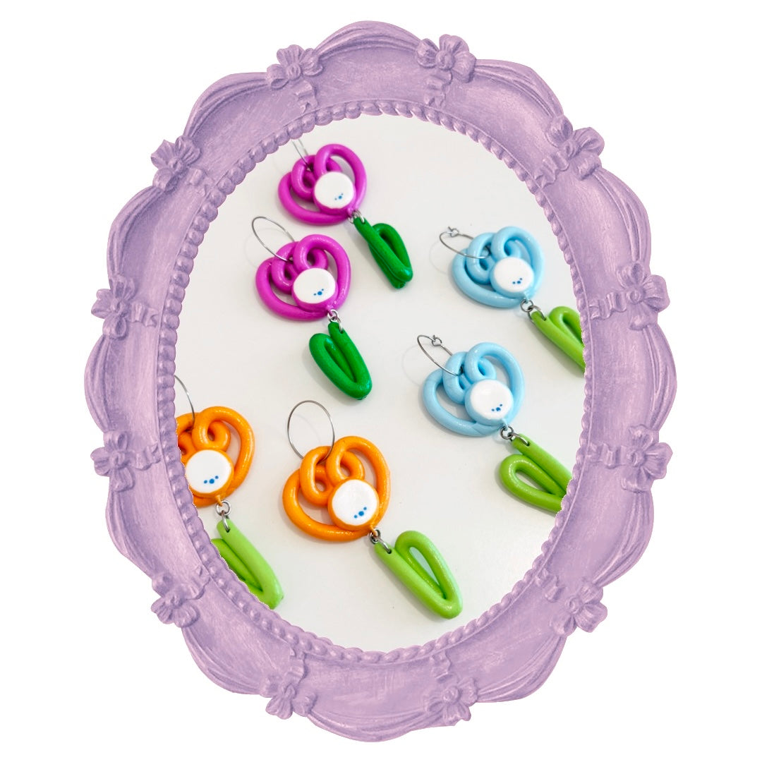 ARETES TULIA NARANJA