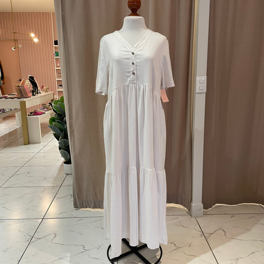 VESTIDO MAXI VENECIA BLANCO