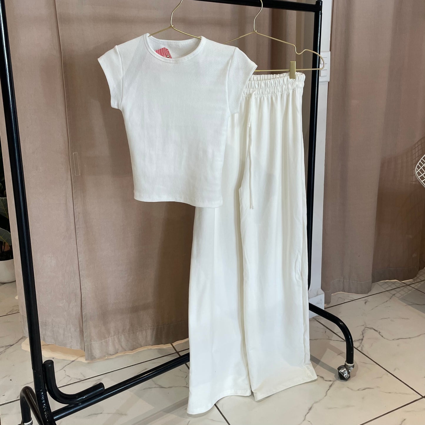 SET CALI PANTALON WIDE + TEE