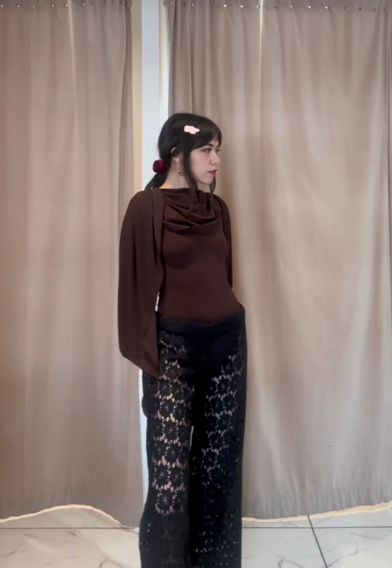 BODY DRAPEADO ESPRESSO