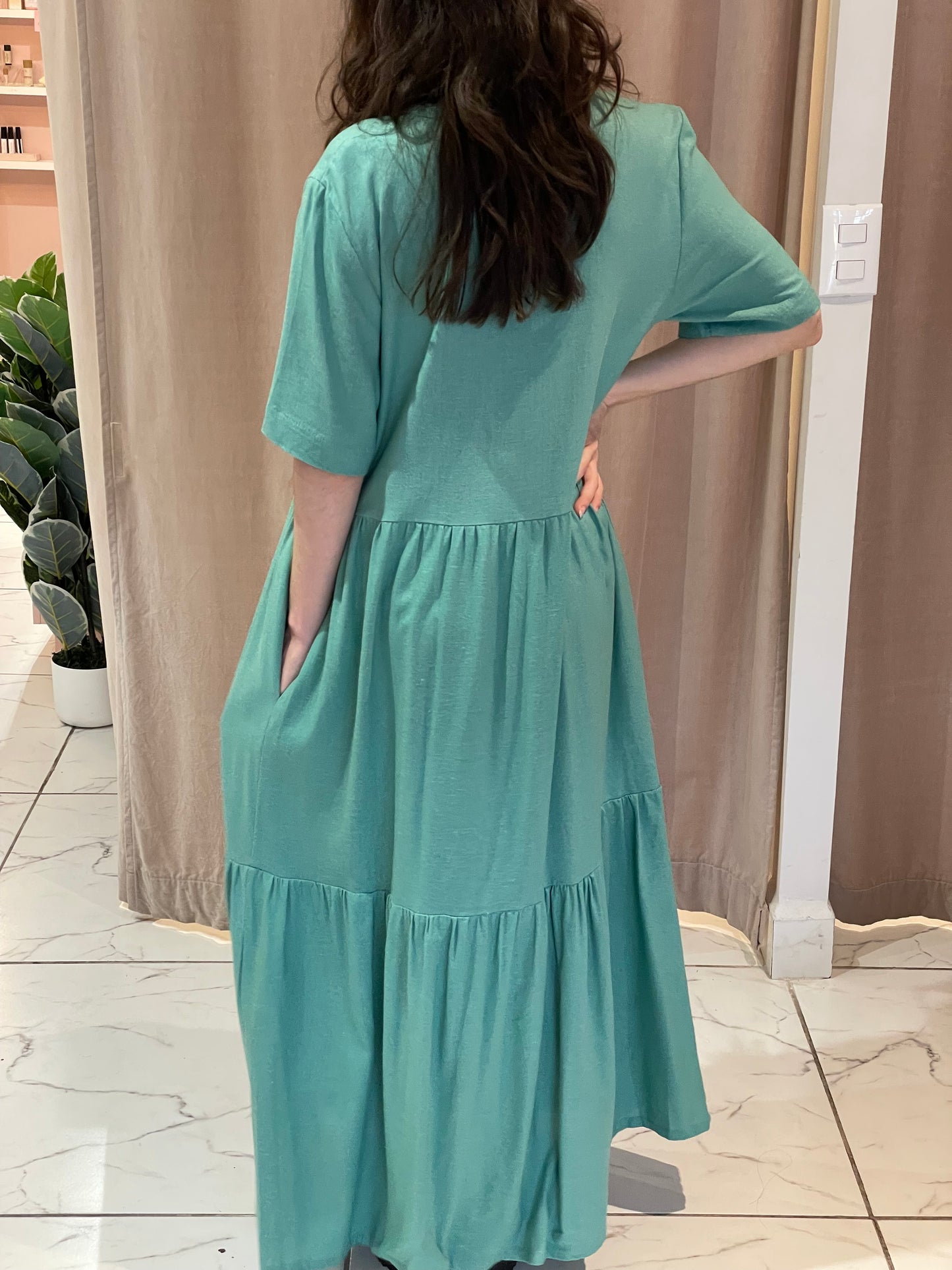 VESTIDO MAXI VENECIA VERDE