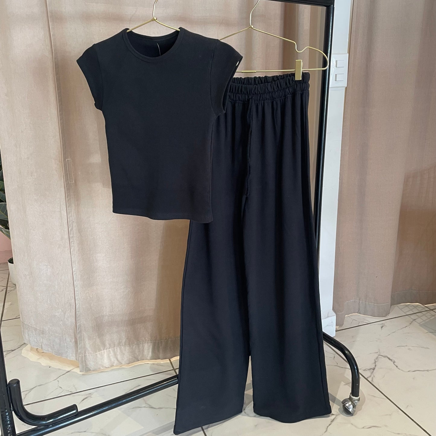 SET CALI PANTALON WIDE + TEE