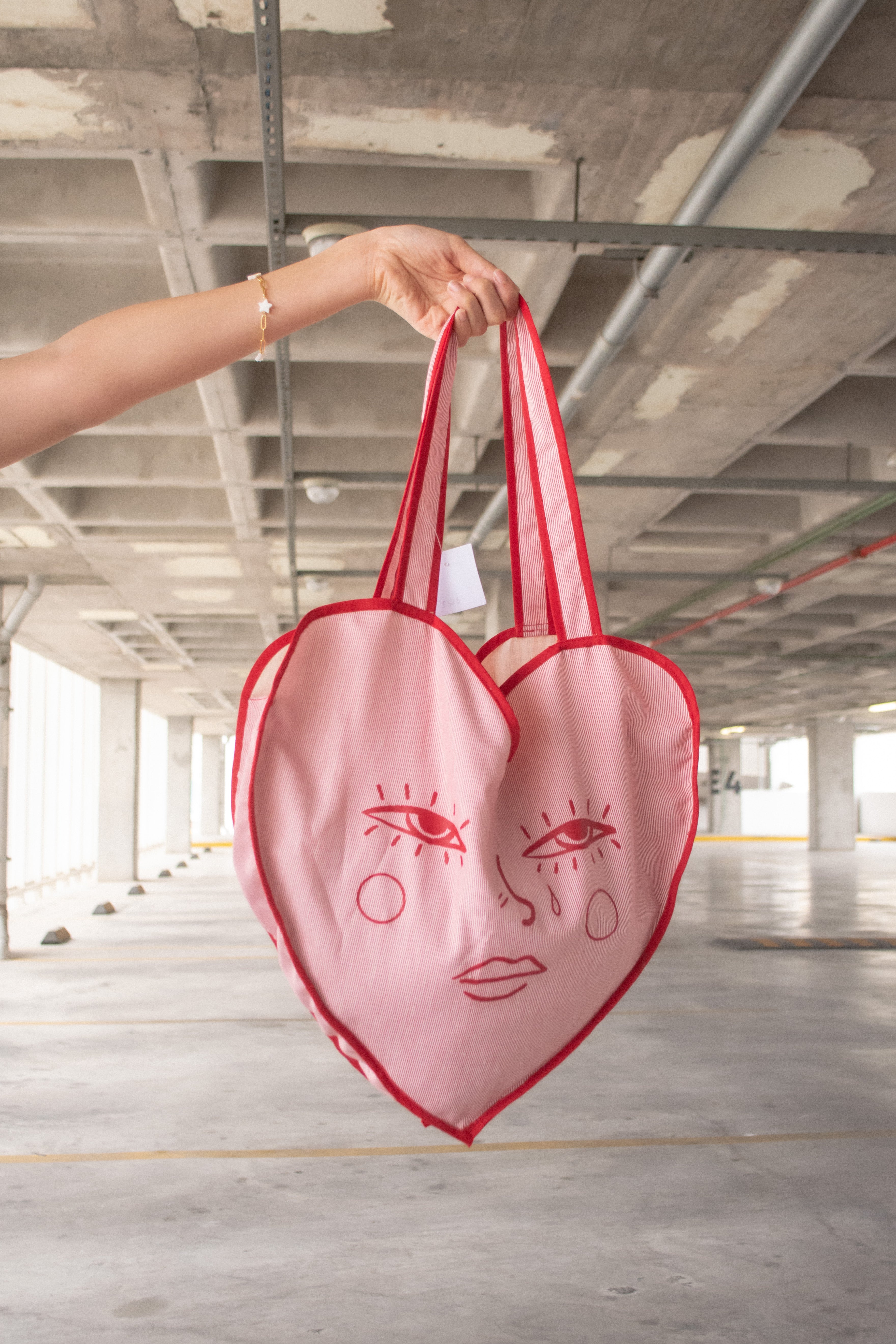 Heart tote sale