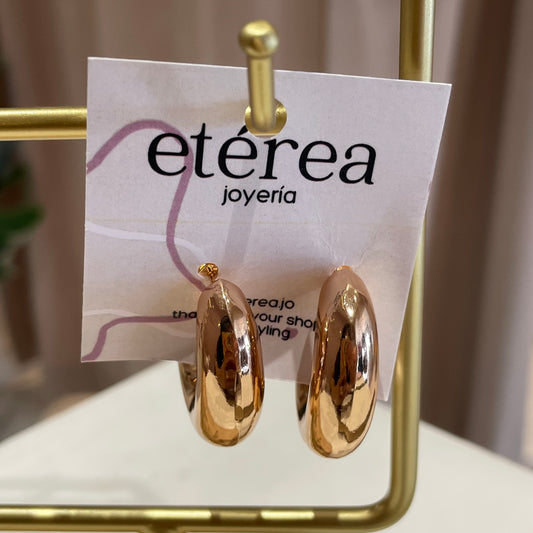 ARETE CHUNKY ÓVALO ORO