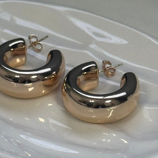 ARETE CHUNKY REDONDO ORO