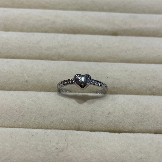 ANILLO CORAZÓN RODIO
