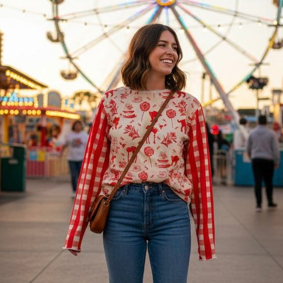 TOP PICNIC MANGA LARGA