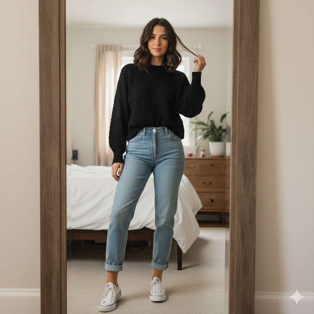 SUETER BORDADO NEGRO