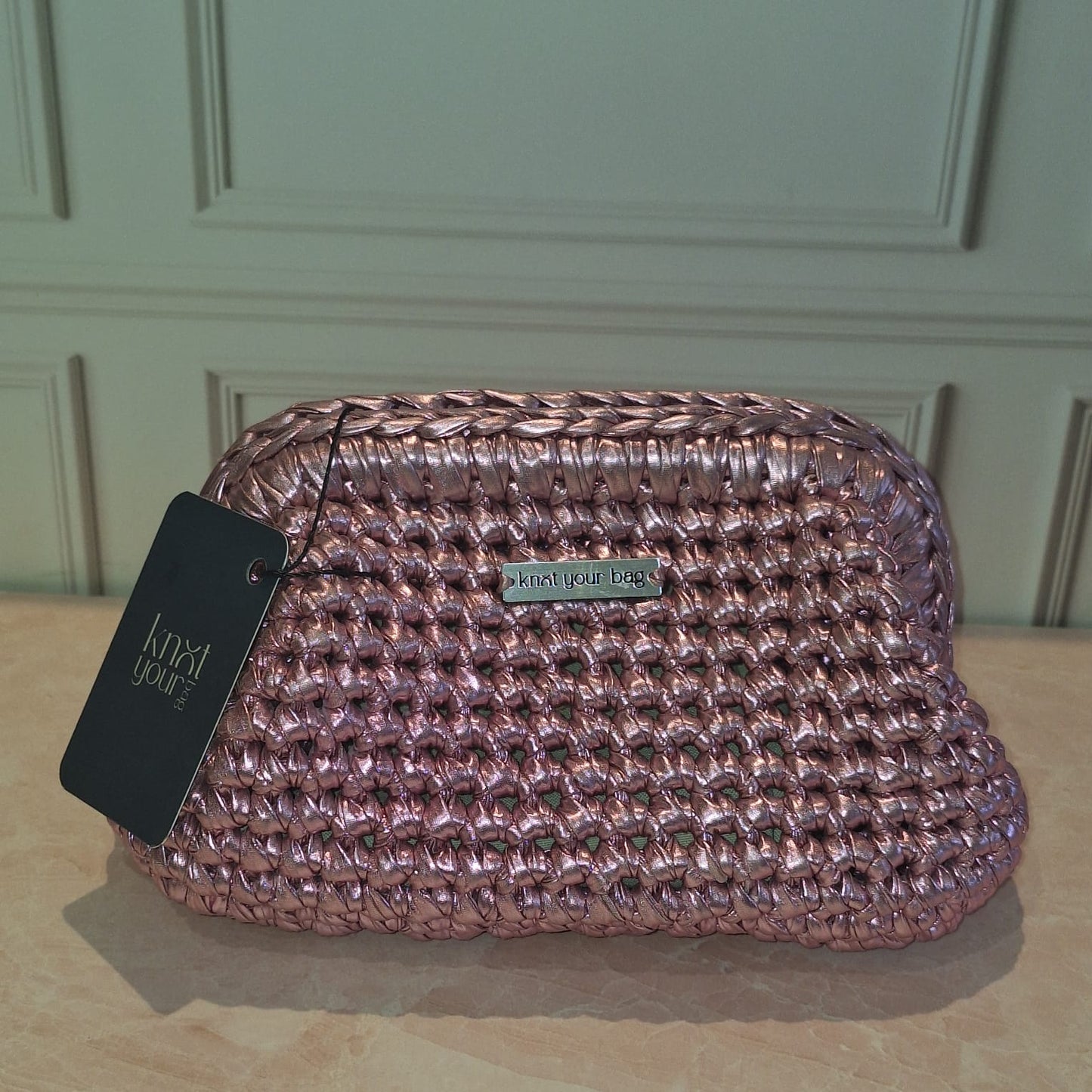 CLUTCH METÁLICO ROSA