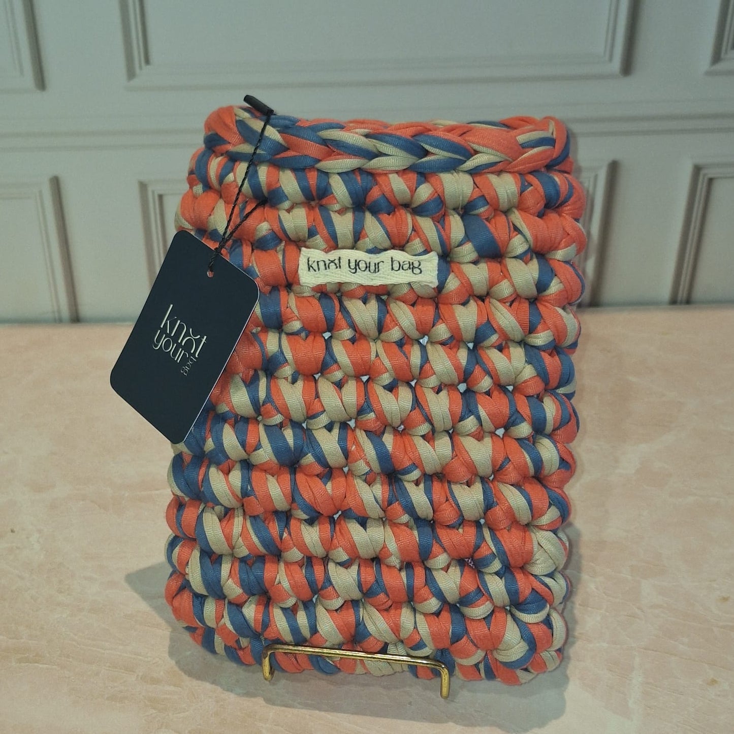 KINDLE SLEEVE CORAL/DENIM