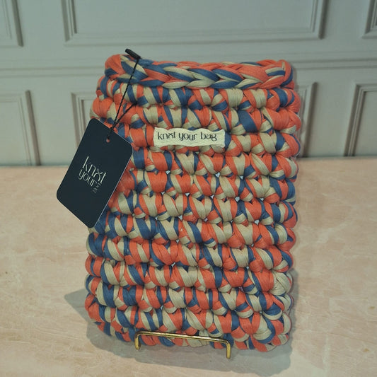 KINDLE SLEEVE CORAL/DENIM