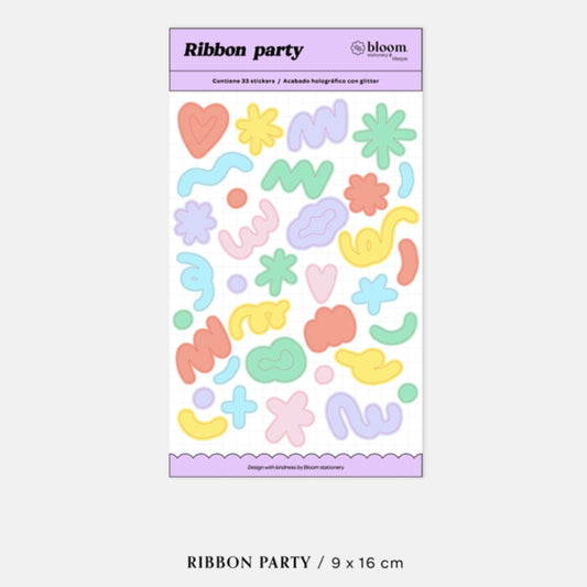 STICKERS RIBBON PARTY