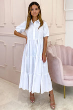 Cargar imagen en el visor de la galería, VESTIDO MAXI BLANCO