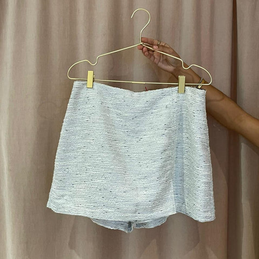 FALDA SHORT PLATA