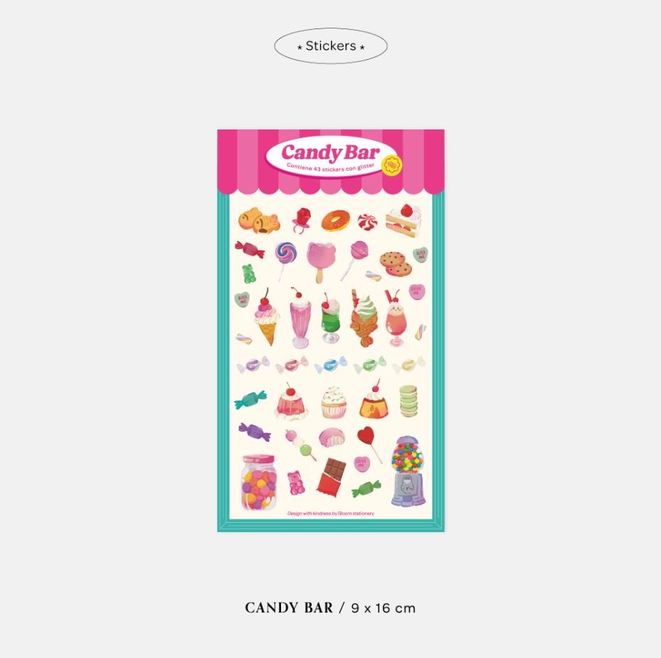 STICKERS CANDY BAR