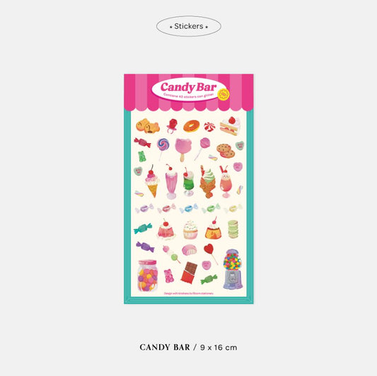 STICKERS CANDY BAR