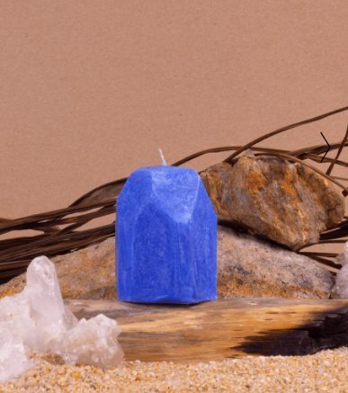BLUE AGATE CANDLE