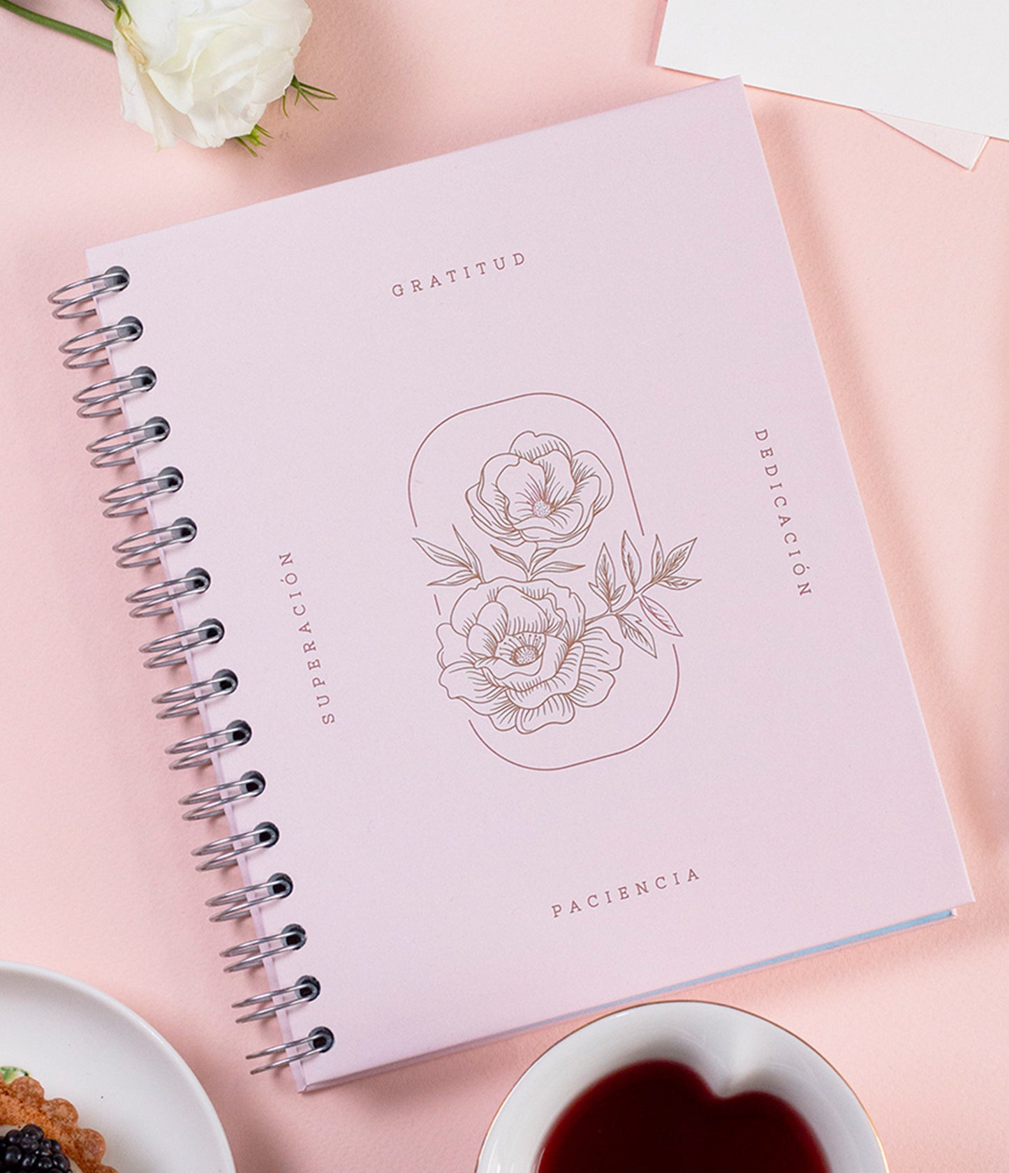 SPIRAL NOTEBOOK FLOWERS