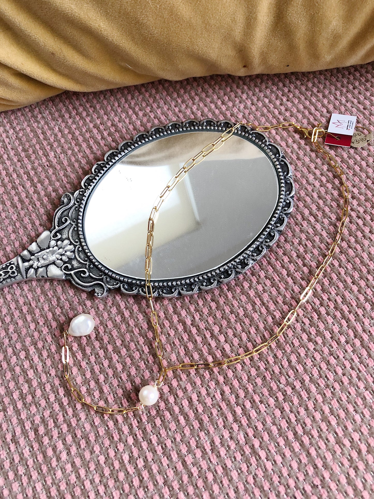 PEARL TIE CHAIN ​​NECKLACE